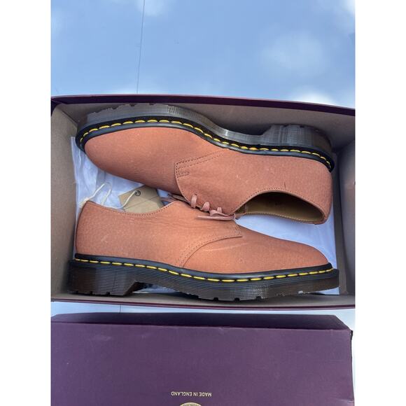 Dr. Martens 1461 MADE IN ENGLAND STEADS LEATHER OXFORD SHOES PINK/SALMON MENS 8 main image 9